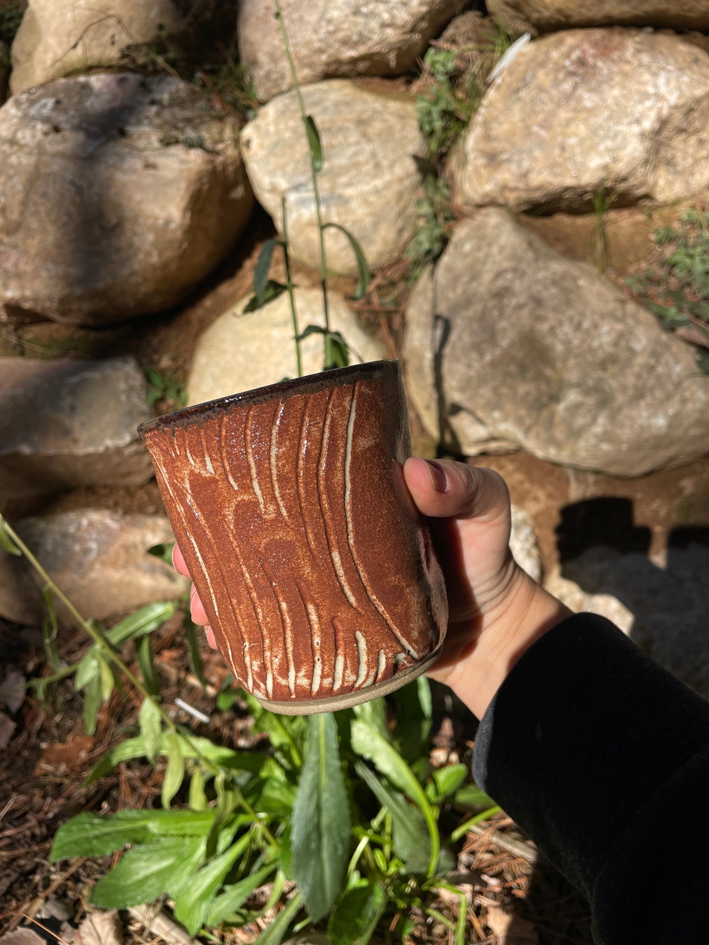 Perfectly Pinched Rust Cup