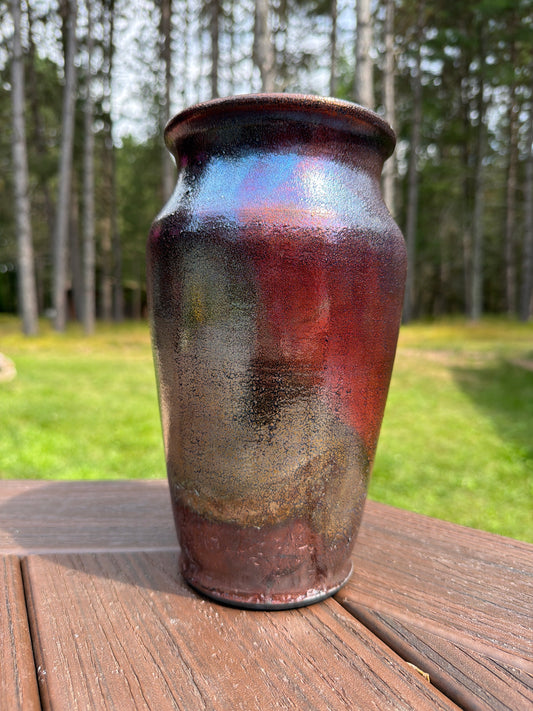Raku Vase