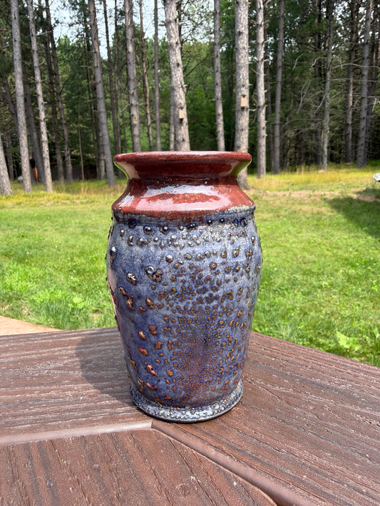 Raku Vase