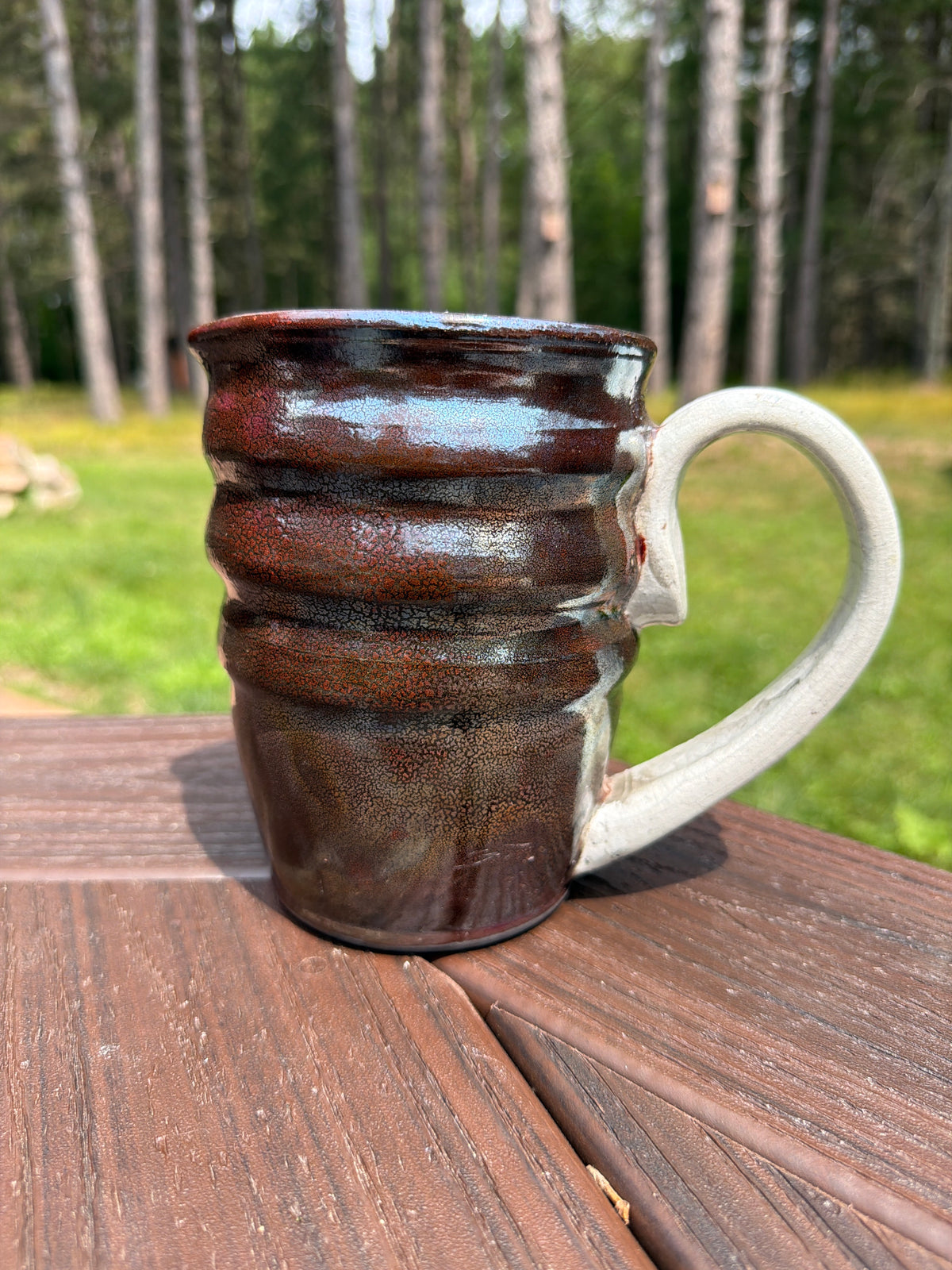 Raku Pitcher Vase