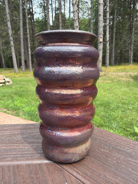 Raku Vase