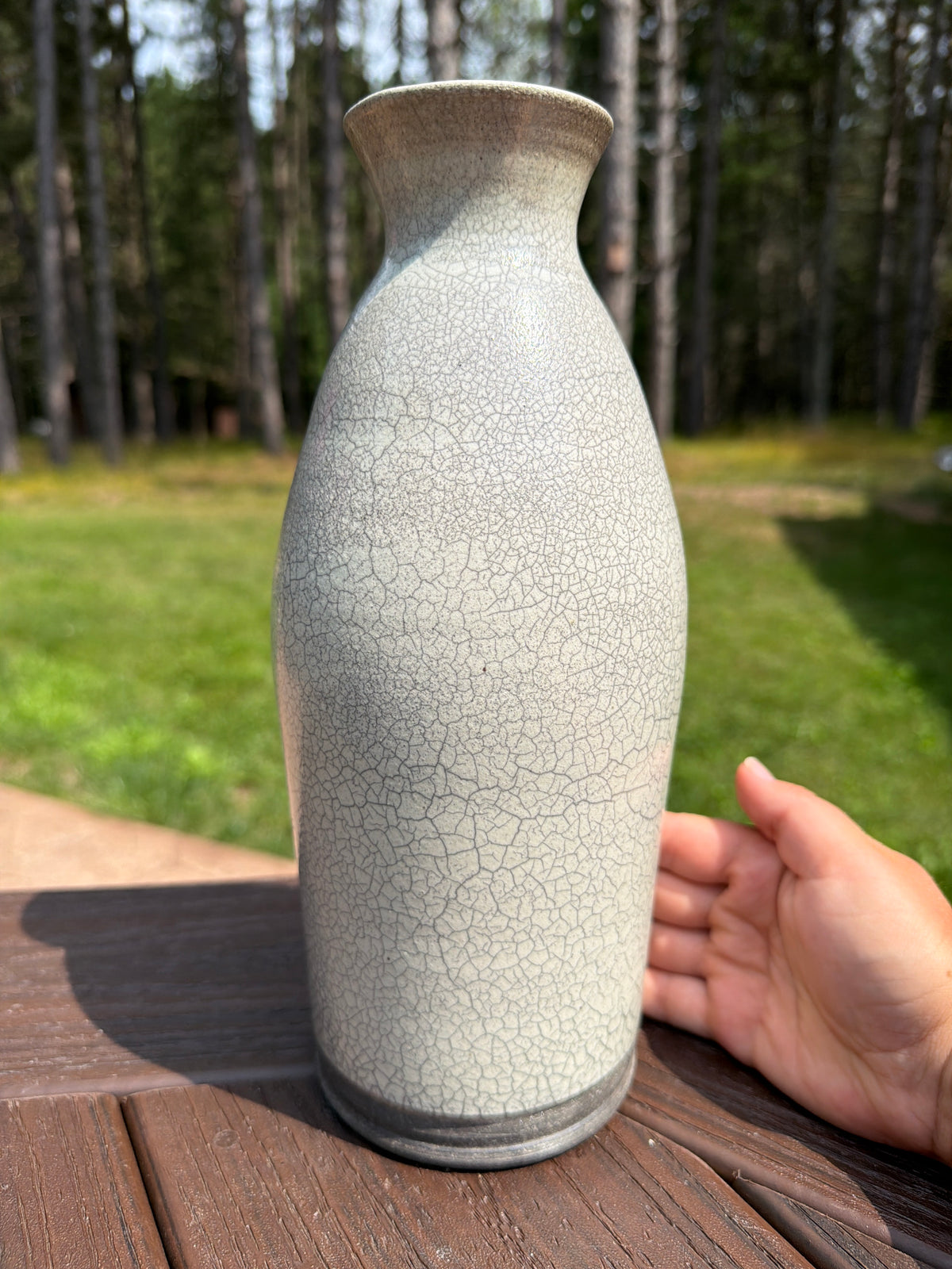 Raku Vase