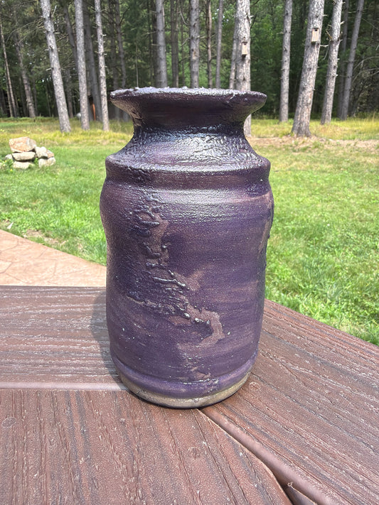 Raku Vase
