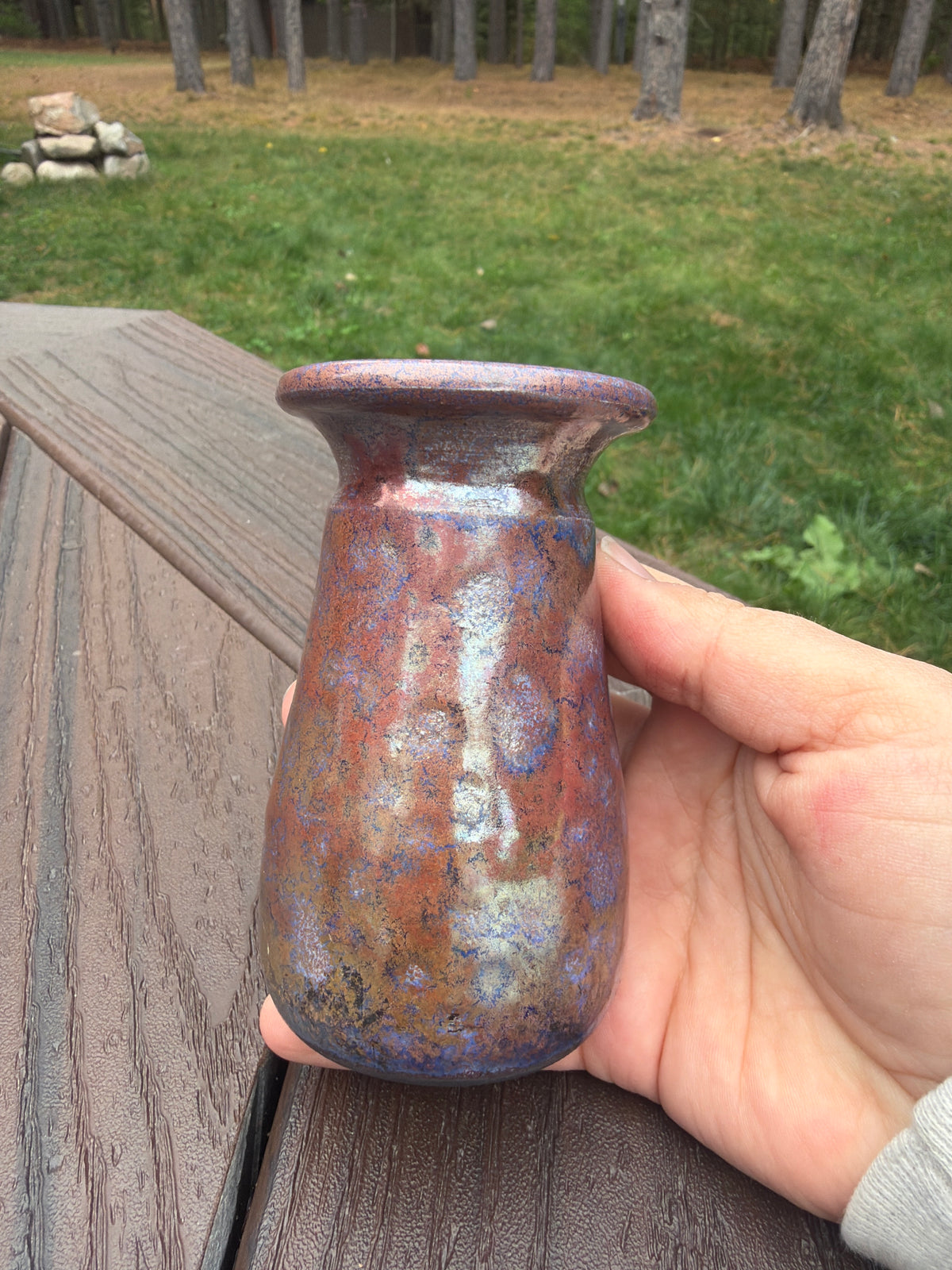 Raku Vase