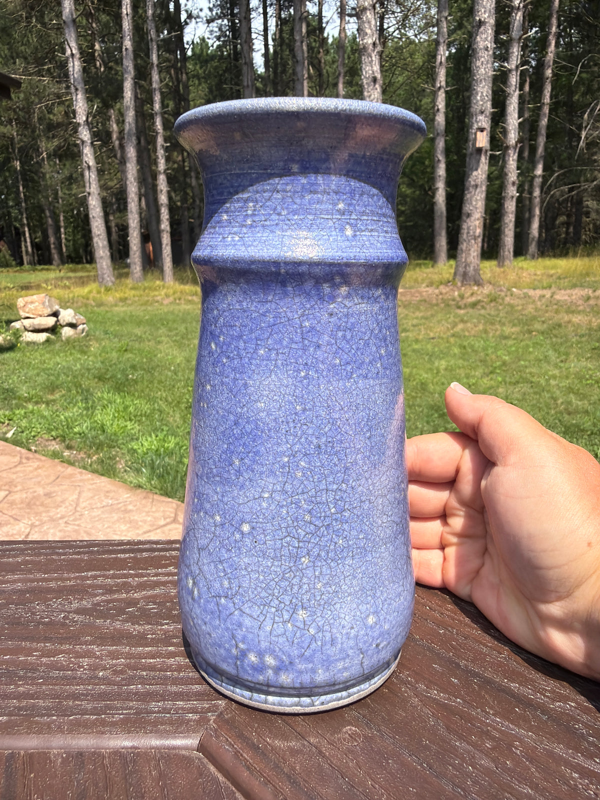 Raku Vase