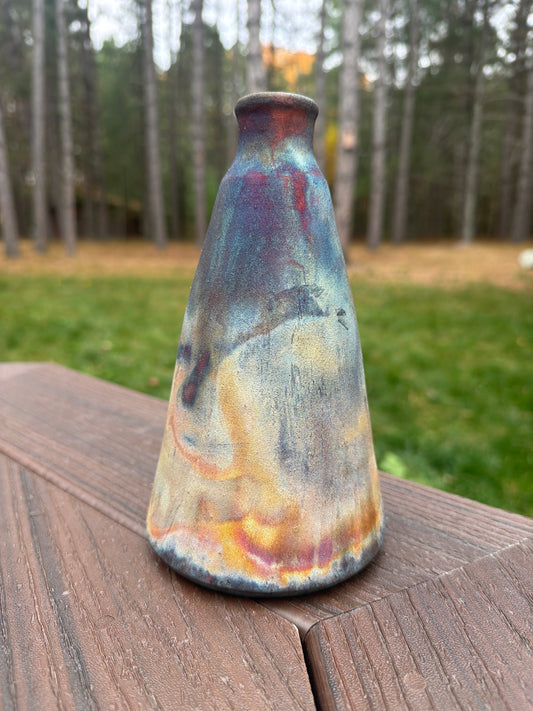 Raku Vase
