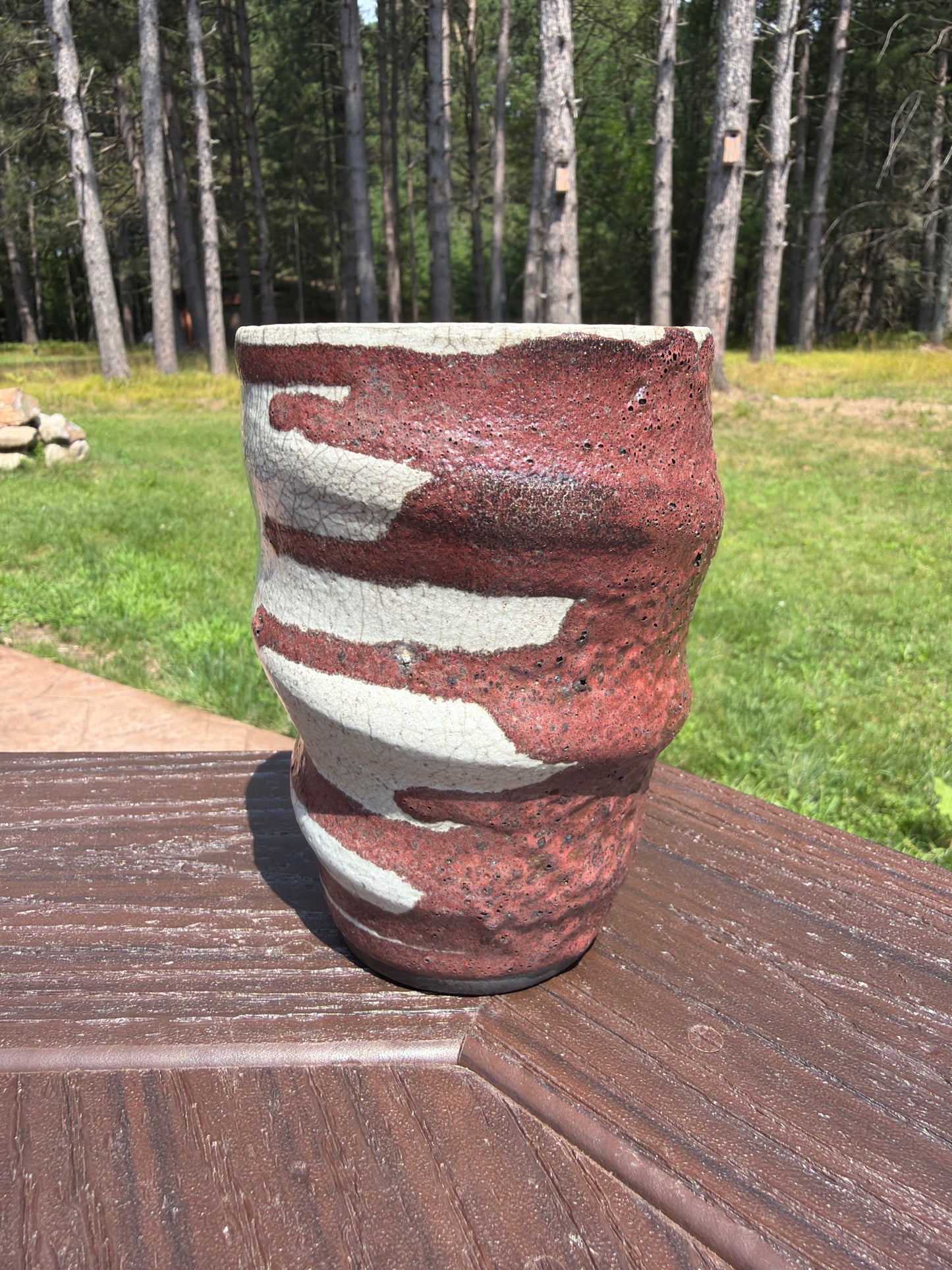 Raku Vase