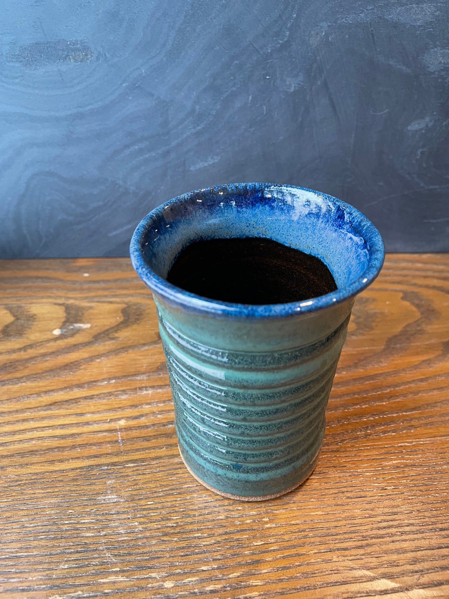 Bumpy Blue Cup
