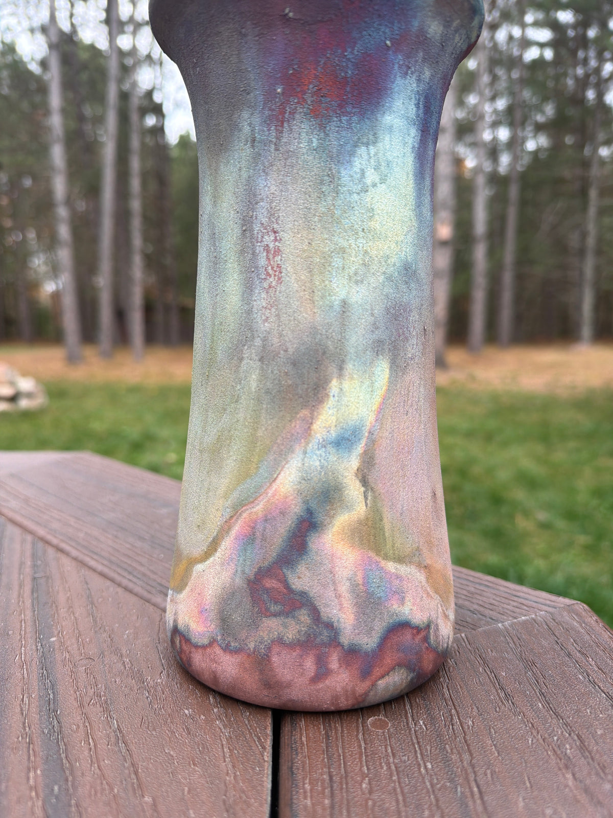 Raku Vase