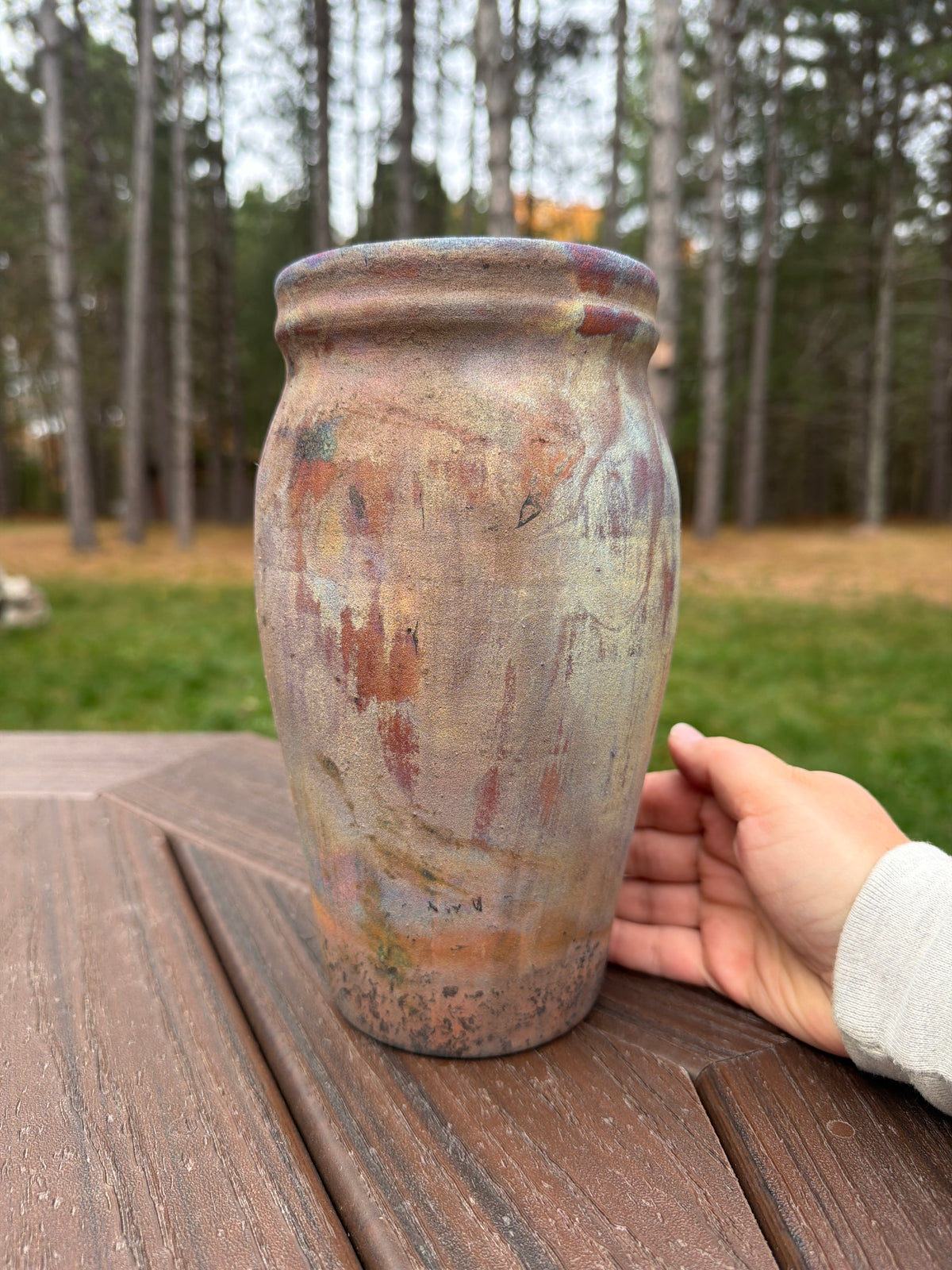 Raku Vase
