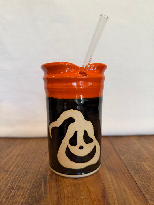 Jack O Lantern Straw Cup