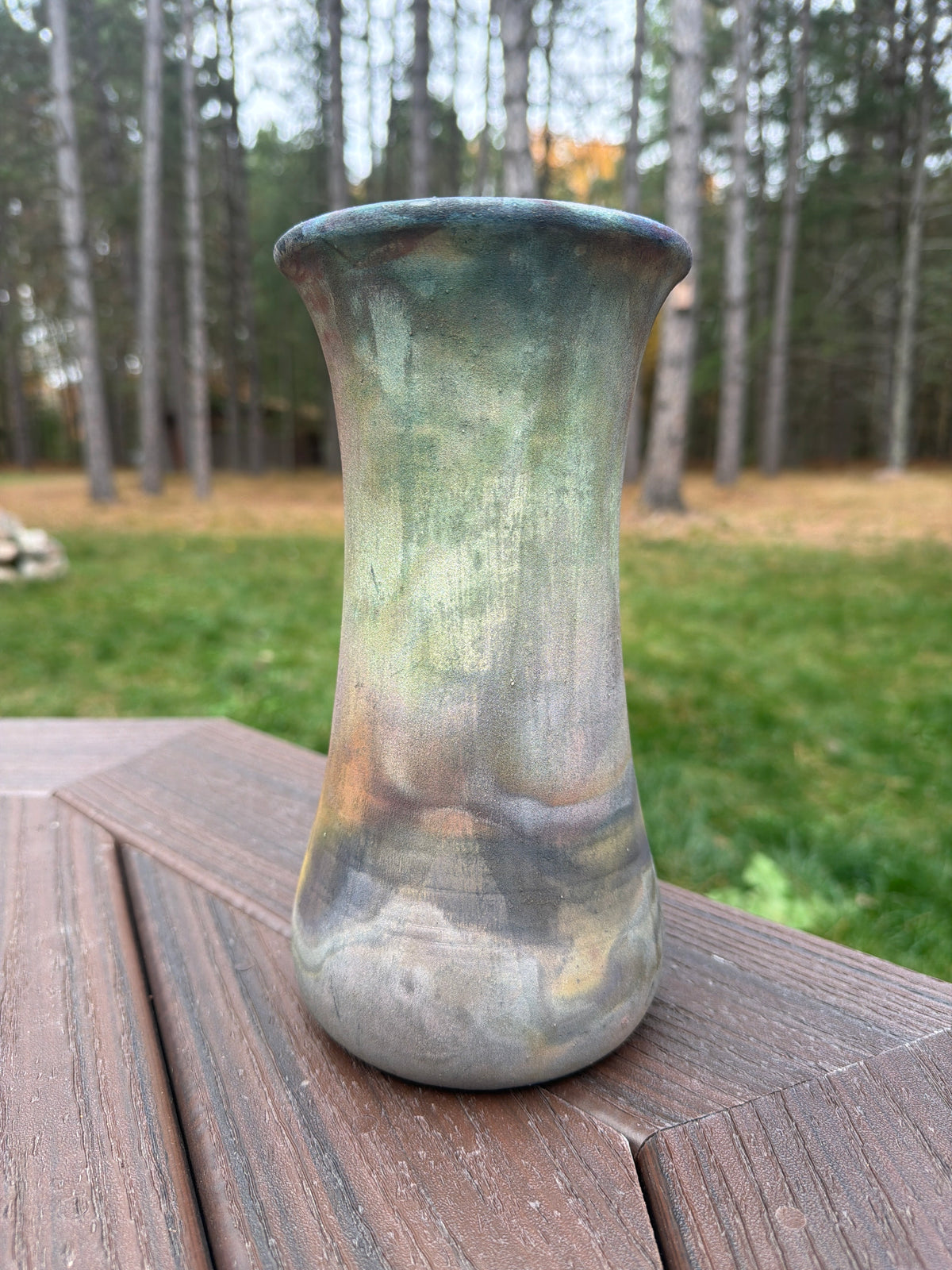 Raku Vase