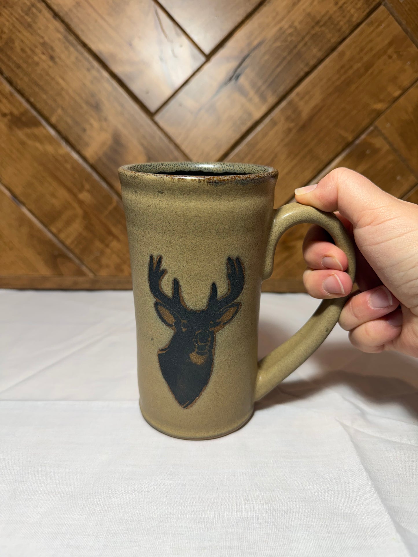 Tall Tan Whitetail Mug