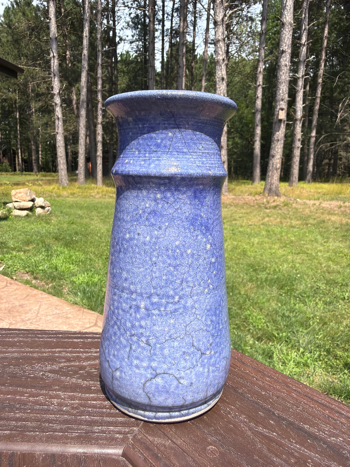 Raku Vase