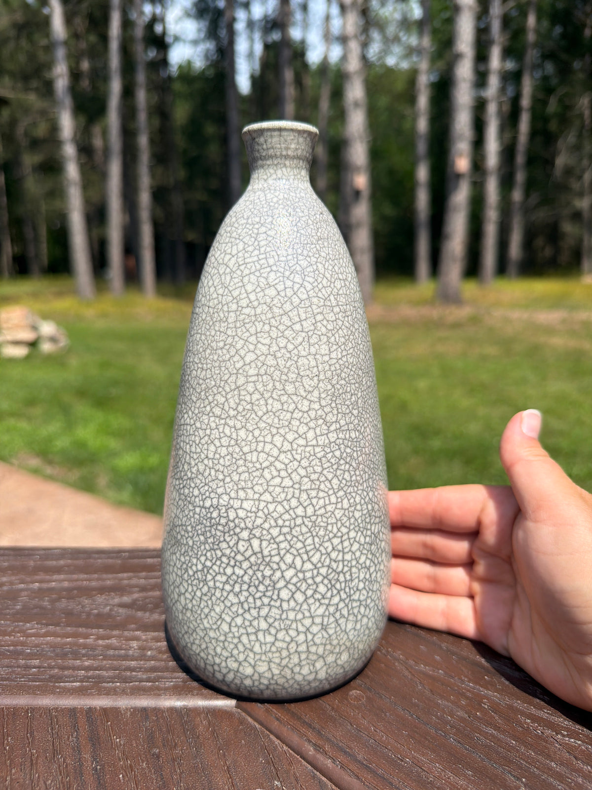 Raku Vase