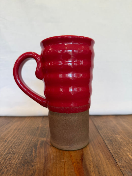 Red & Tan Travel Mug