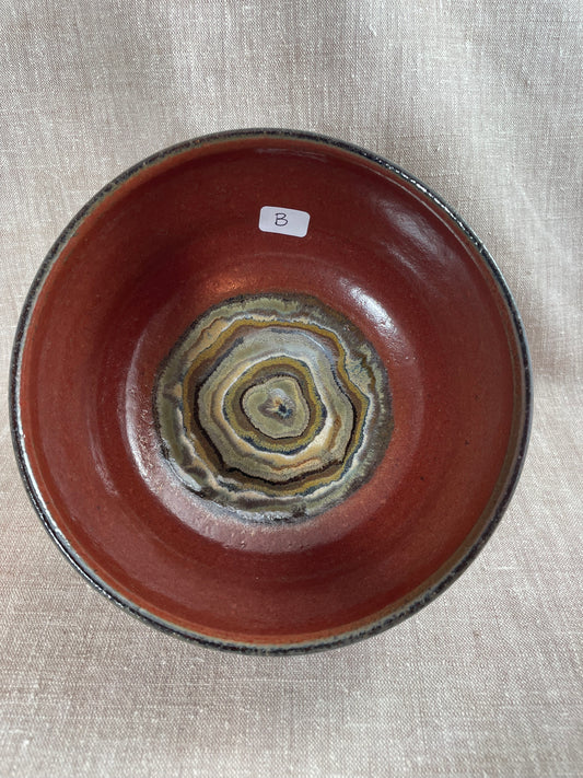 Iron Red Agate Bowl - B