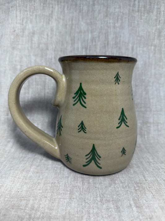 Green Pine Pattern Mug