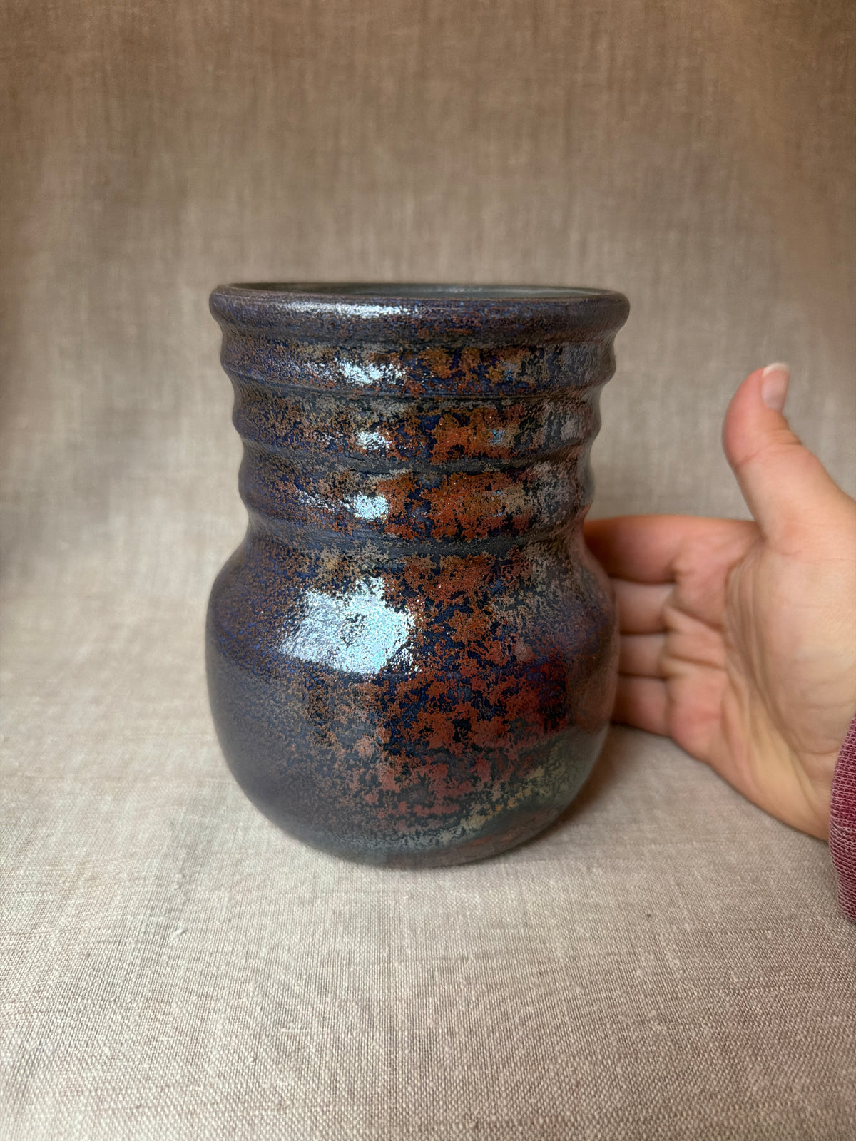 Raku Vase