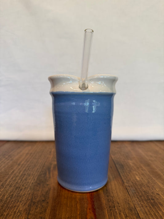 Periwinkle Blue Straw Cup