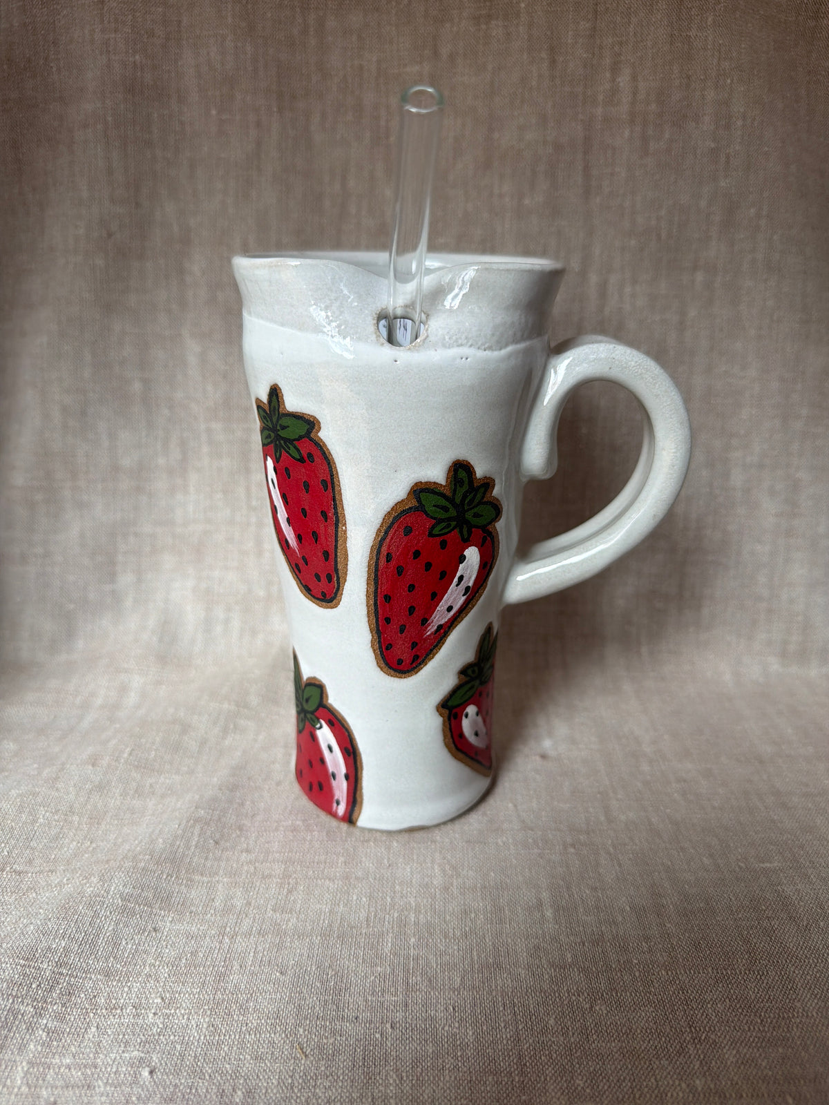 Strawberry Straw Mug