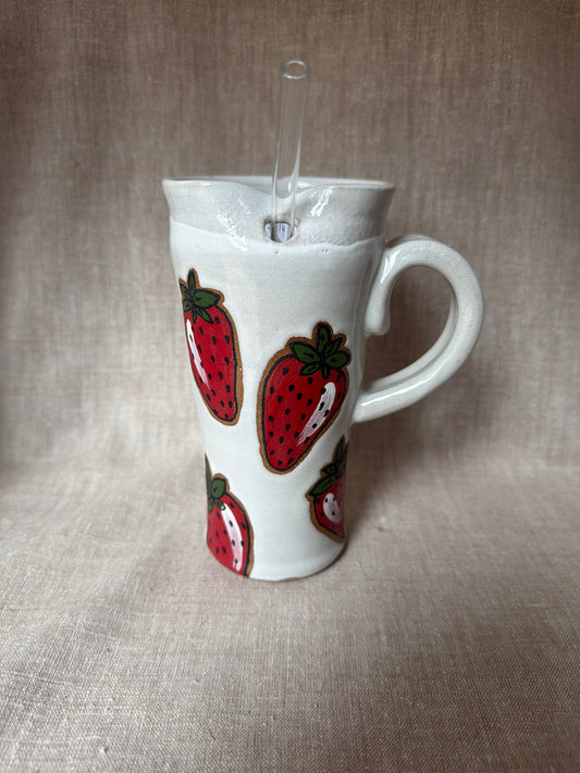 Strawberry Straw Mug