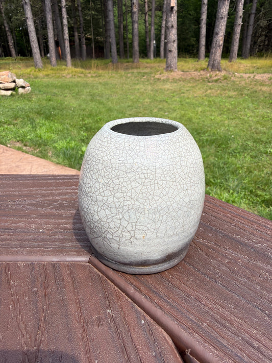 Raku Vase