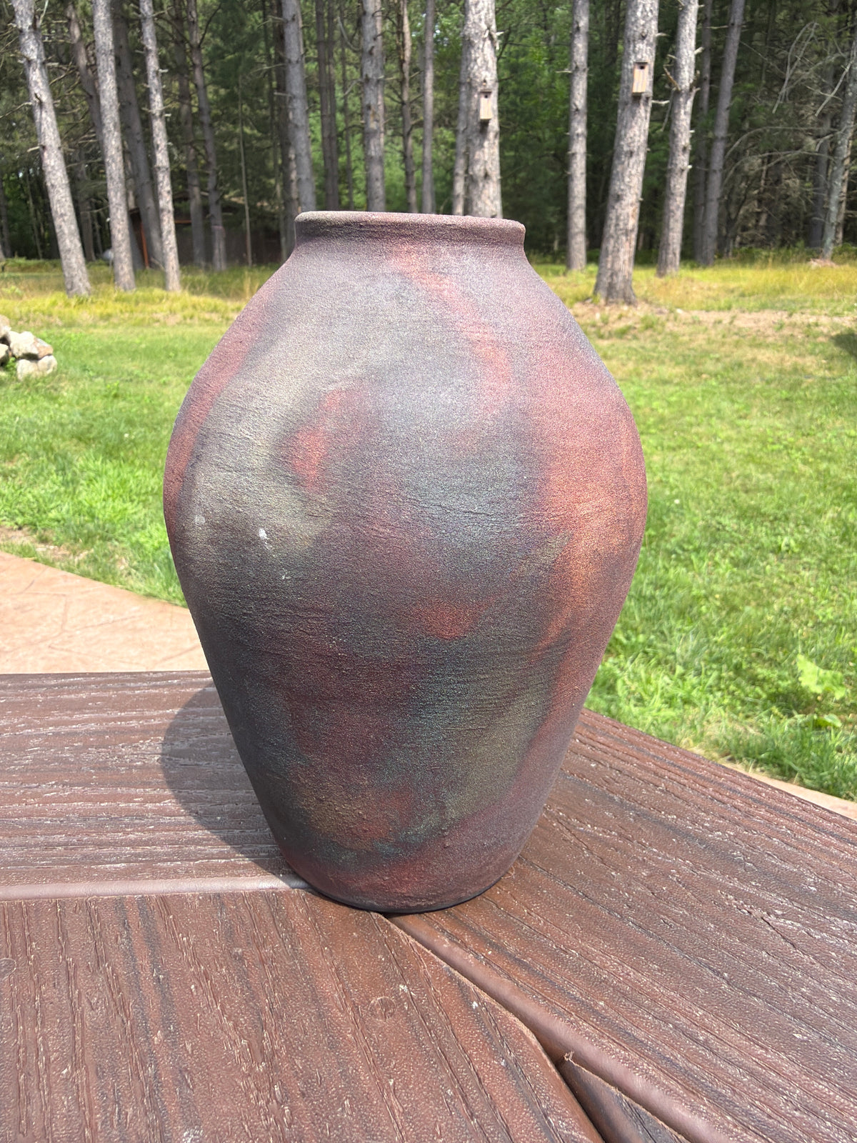 Raku Vase
