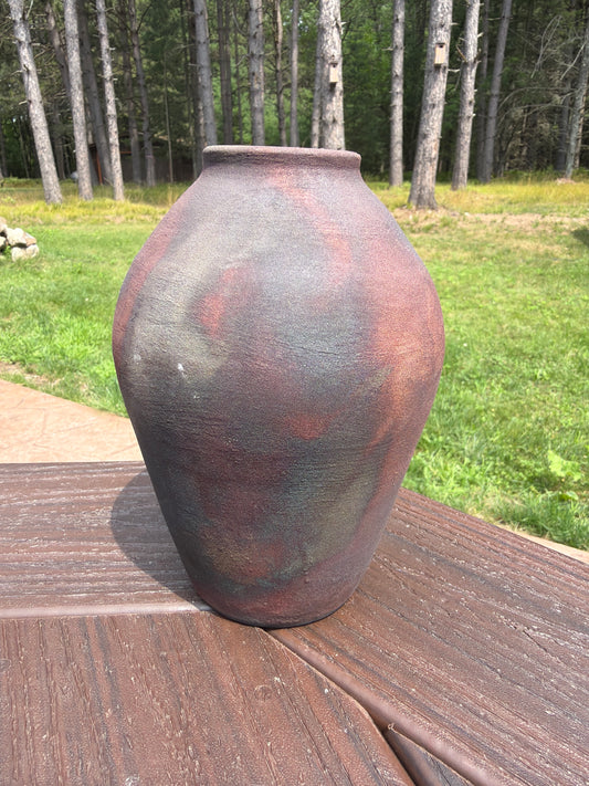 Raku Vase