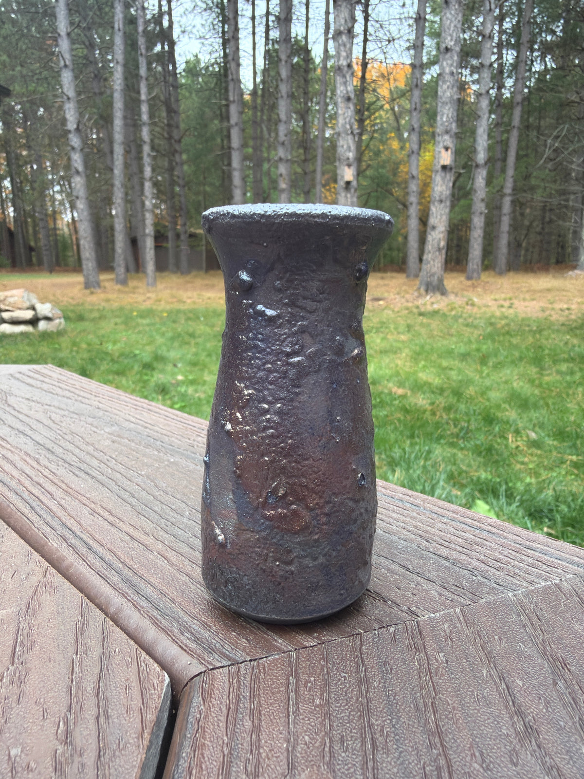 Raku Vase