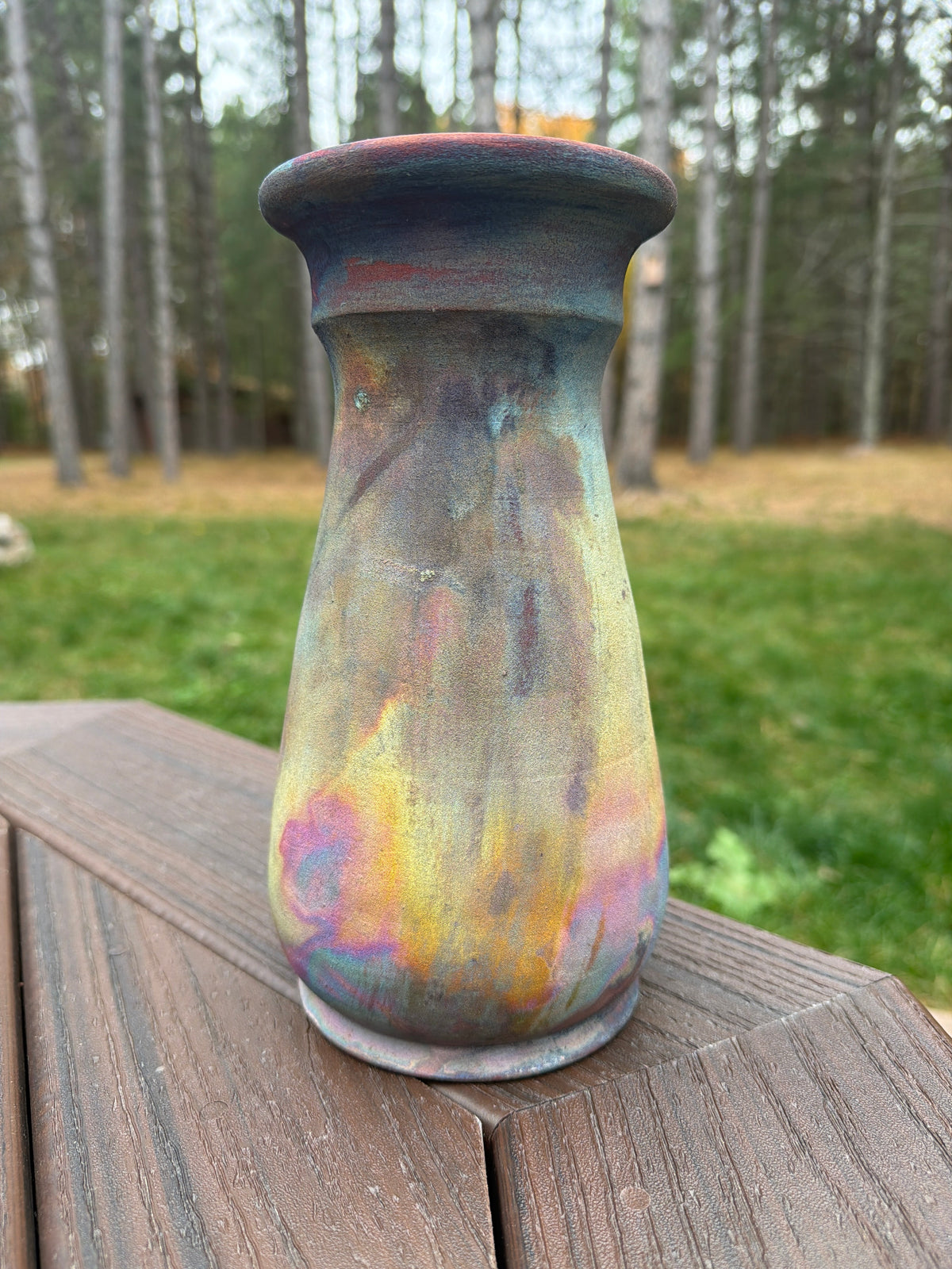 Raku Vase