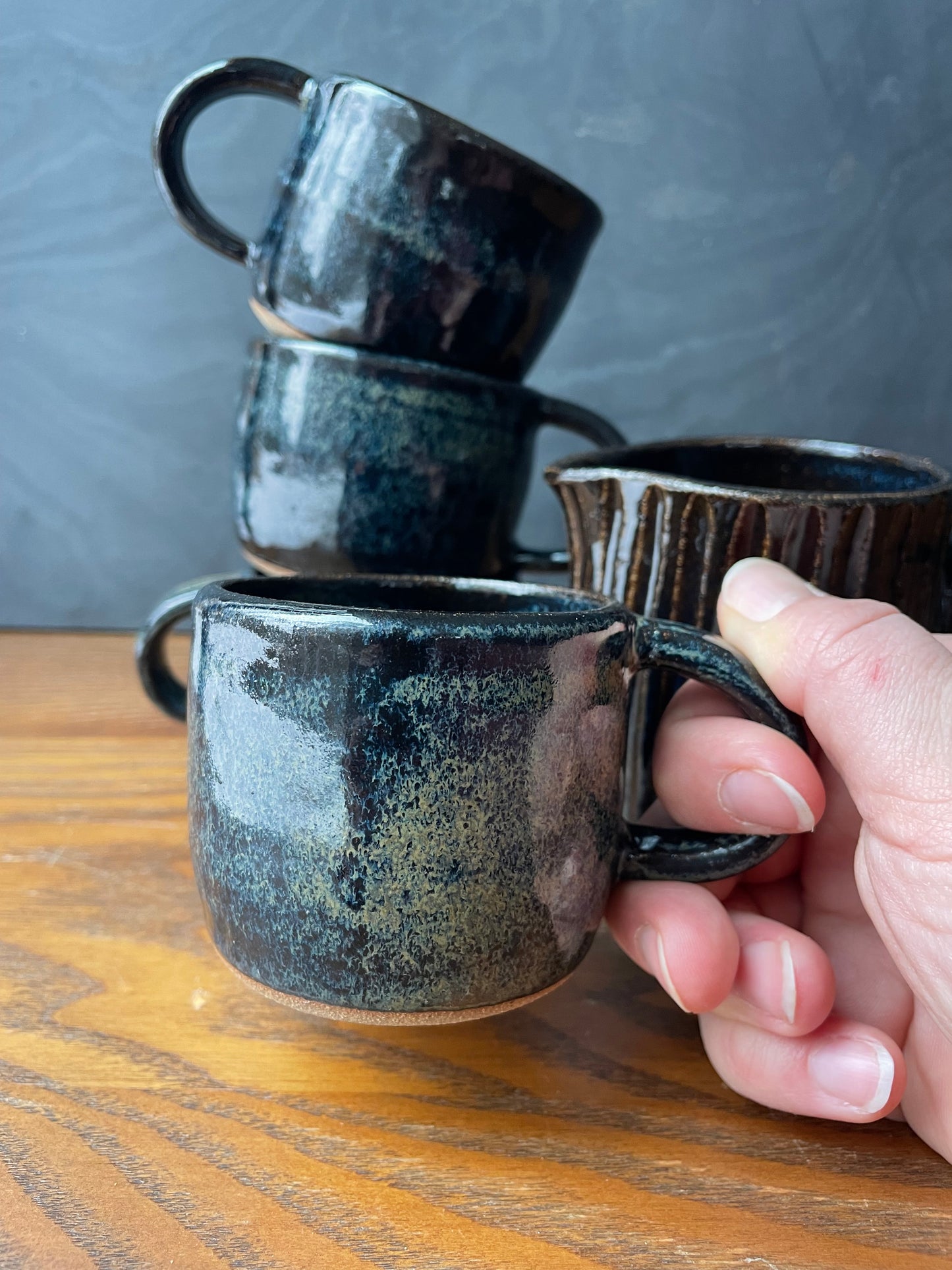 Espresso Mini Mugs with Milk Pitcher