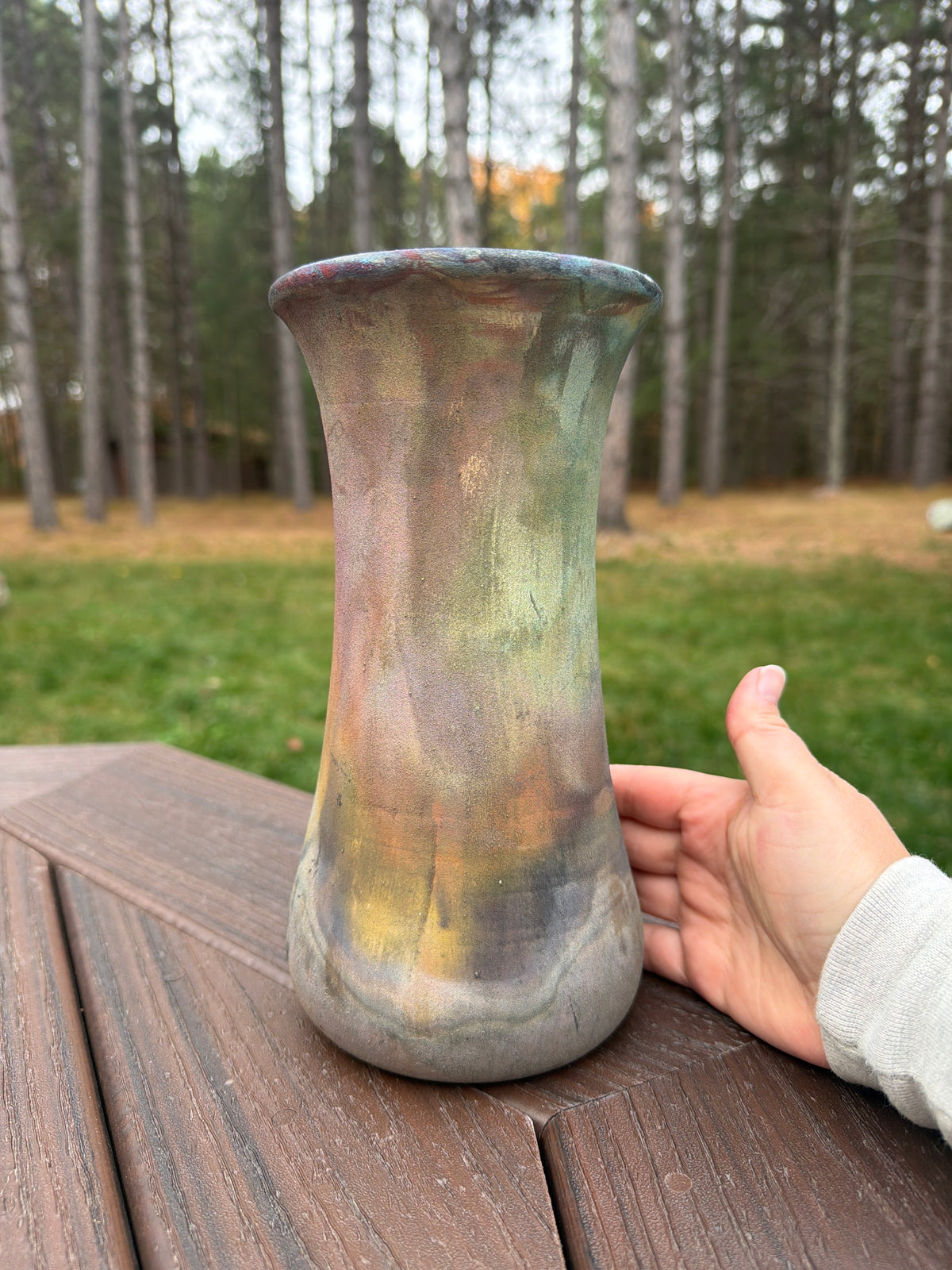 Raku Vase