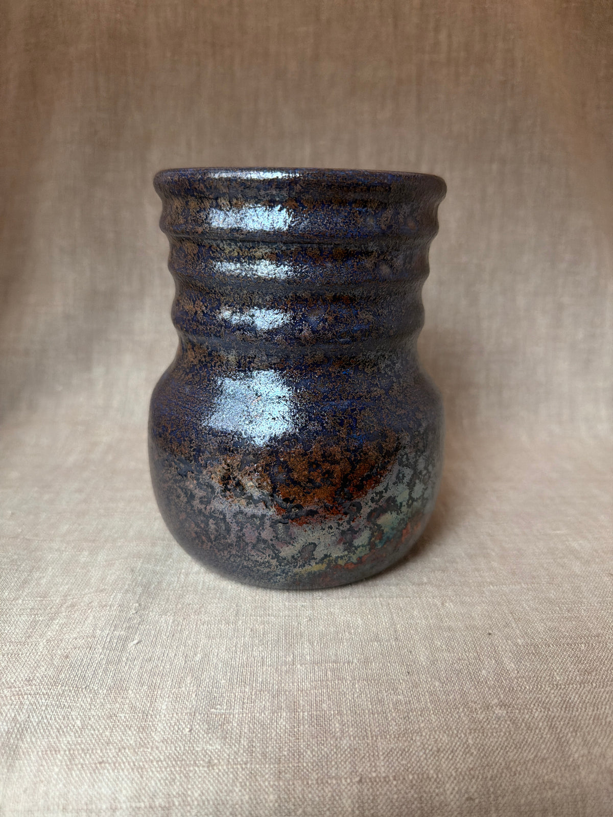 Raku Vase