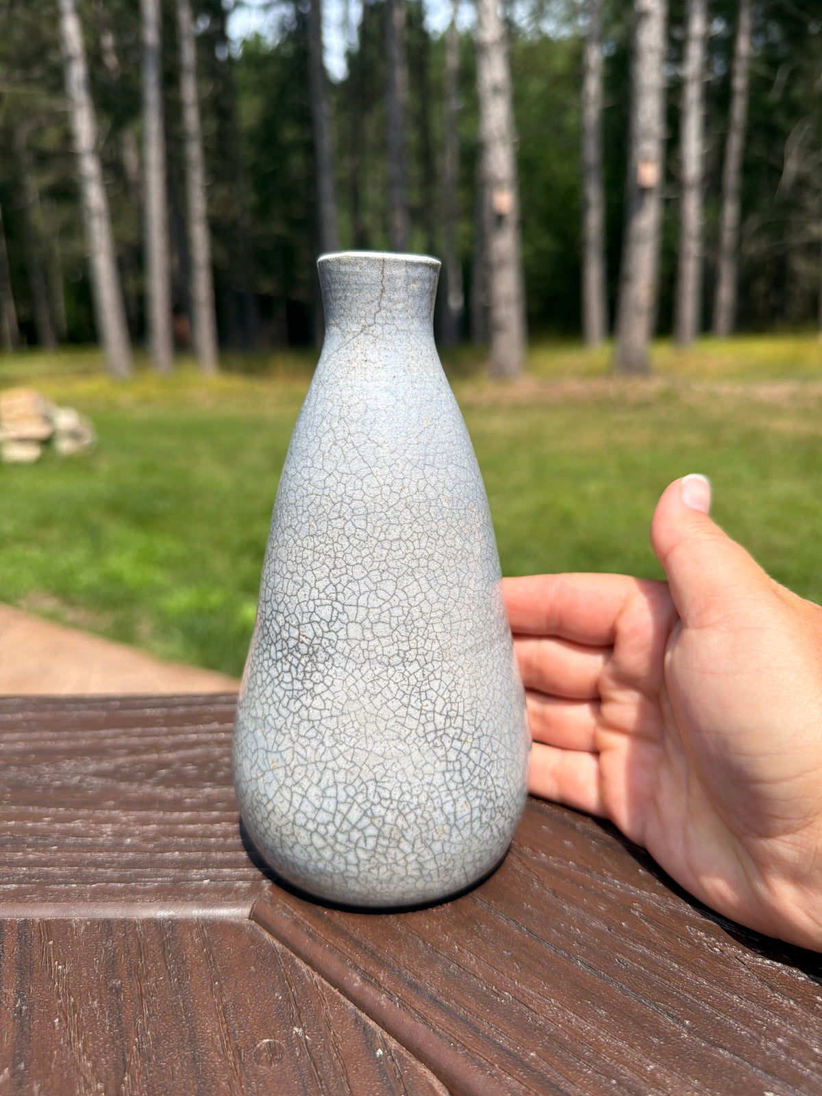 Raku Vase