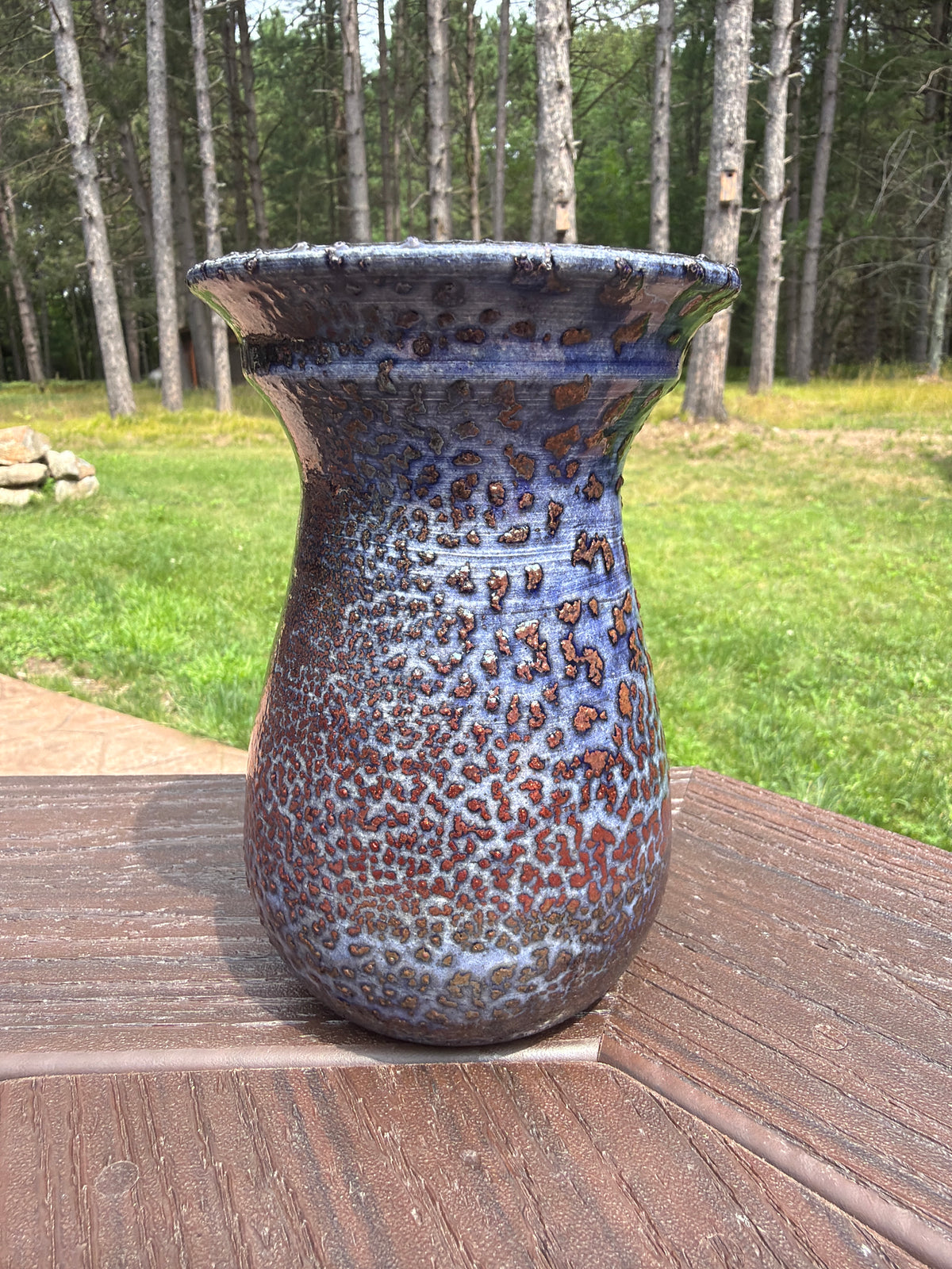 Raku Vase