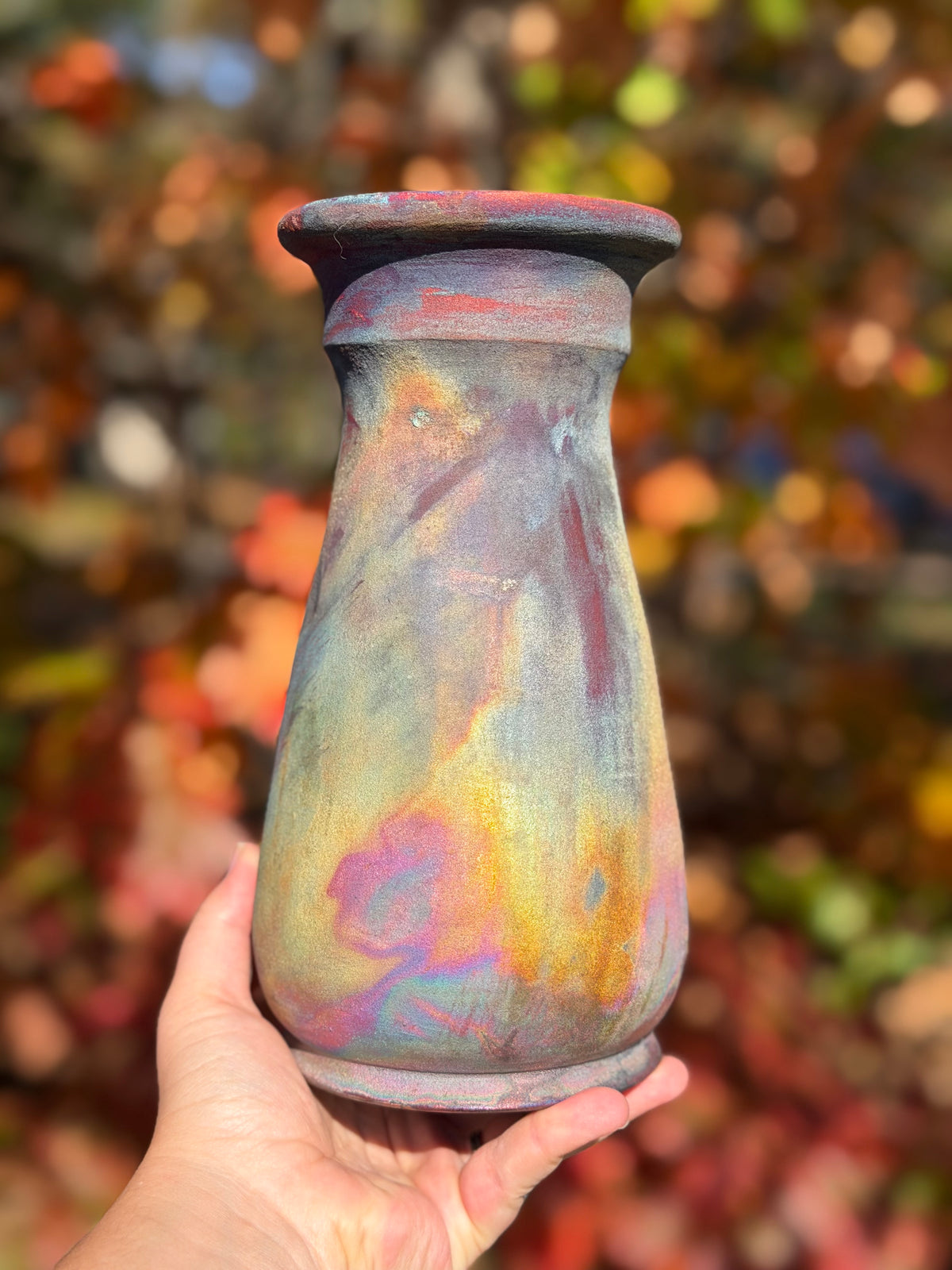 Raku Vase