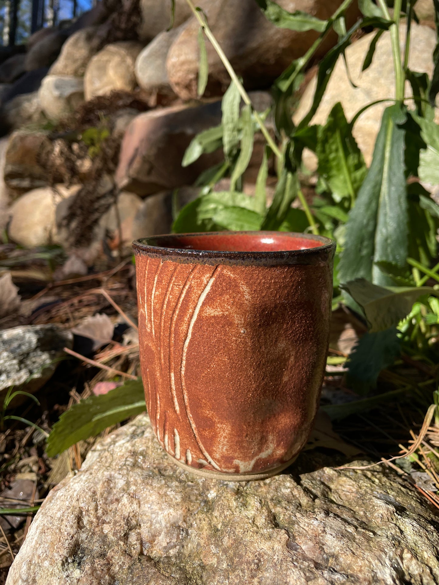 Perfectly Pinched Rust Cup