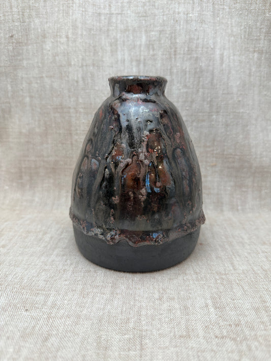 Raku Vase