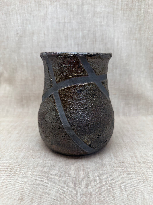 Raku Vase