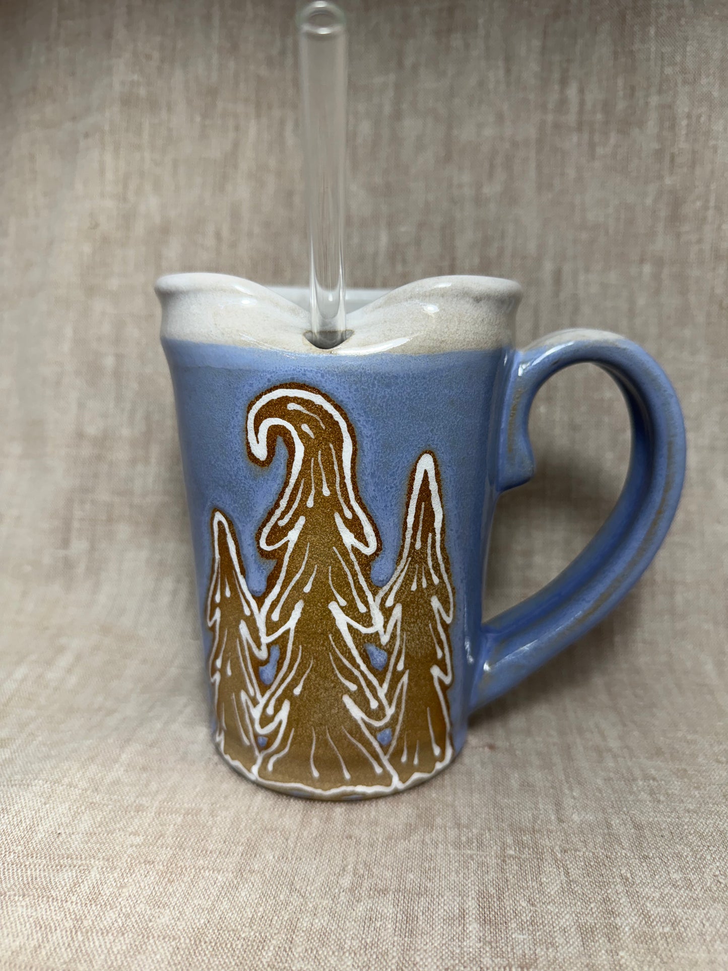 Winter Snow Straw Mug
