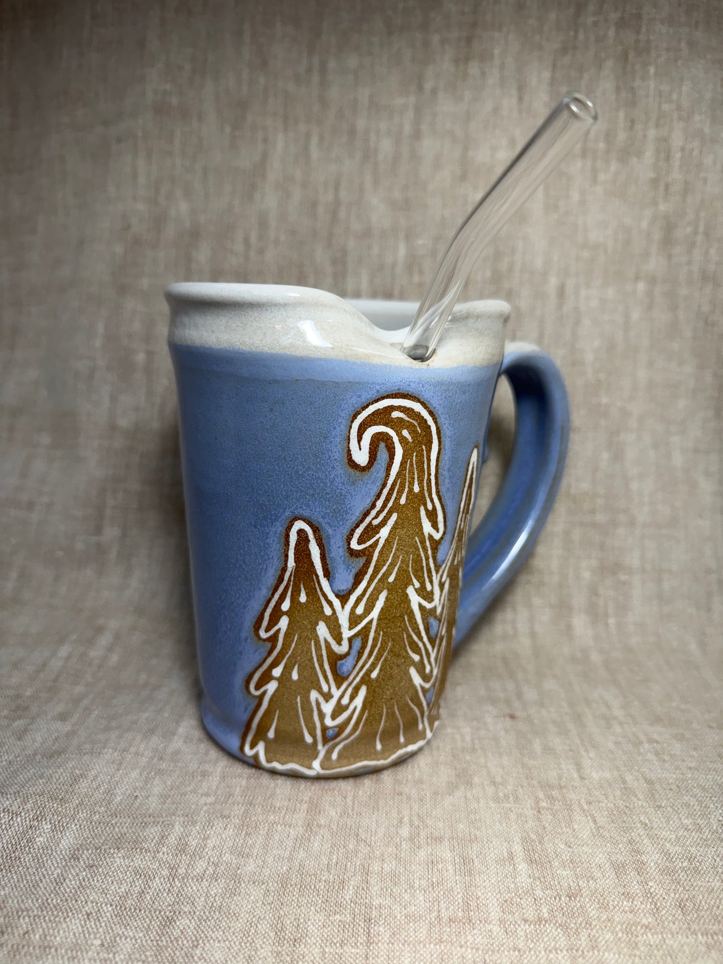 Winter Snow Straw Mug