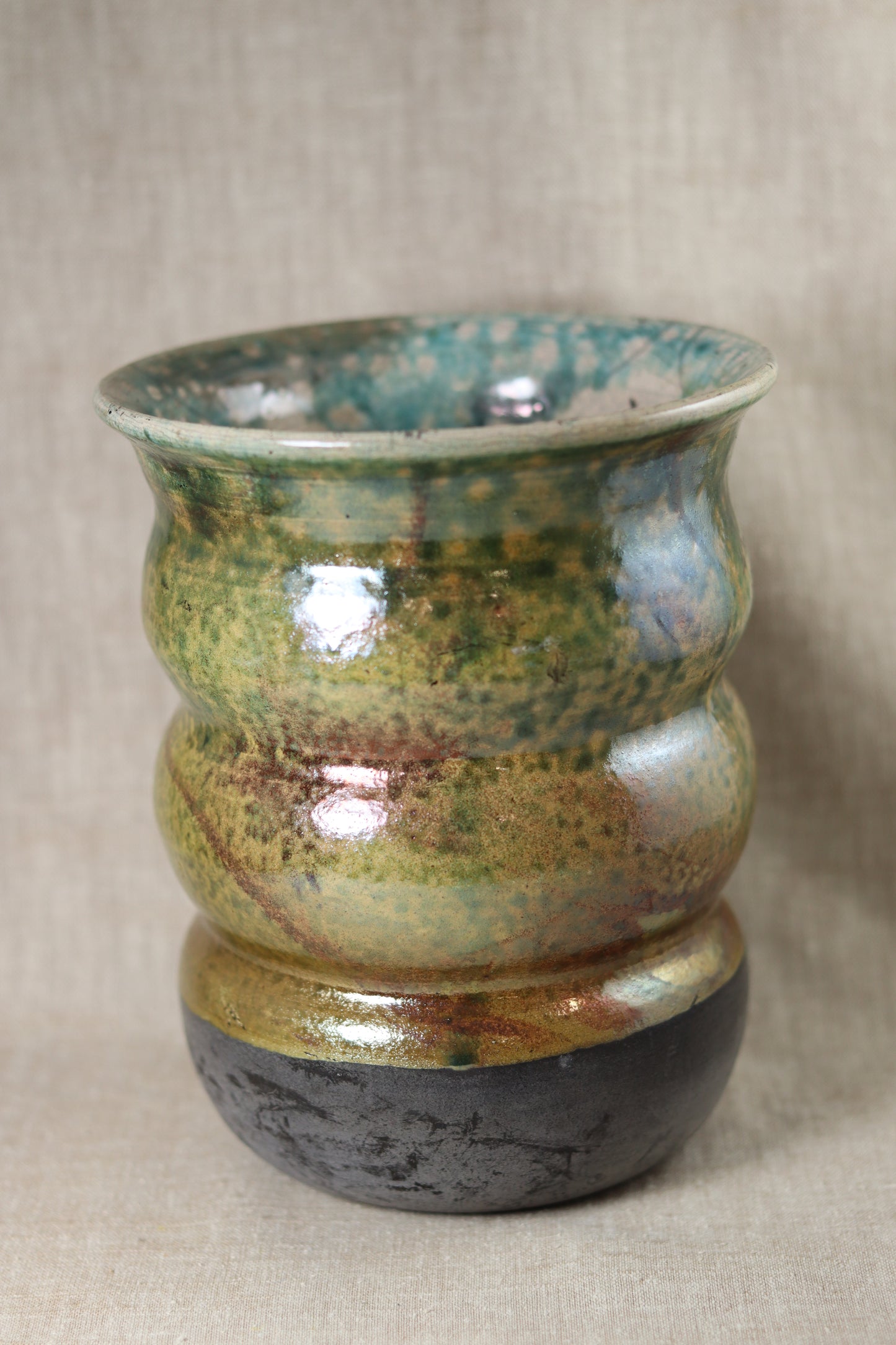 Raku Vase