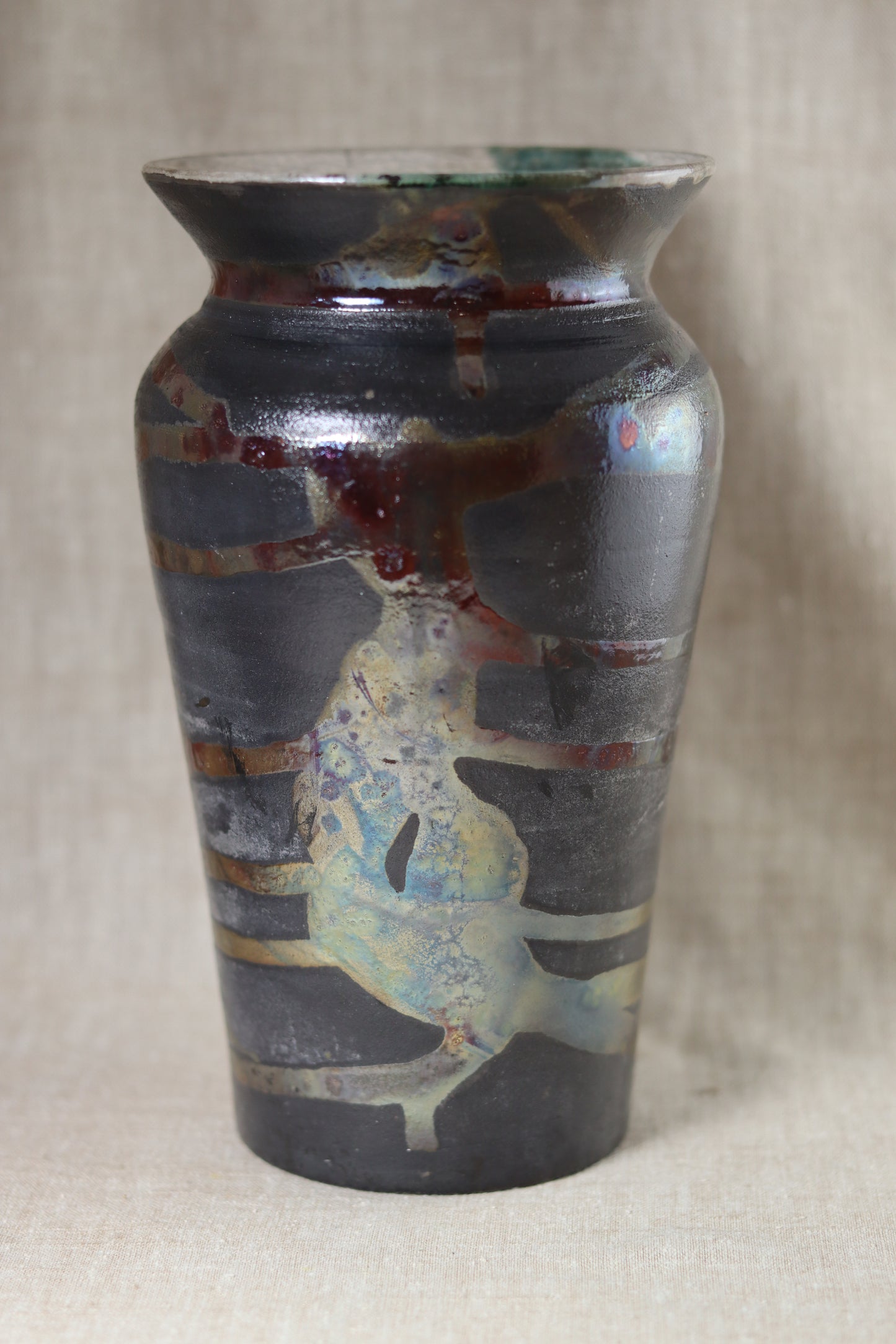 Raku Vase