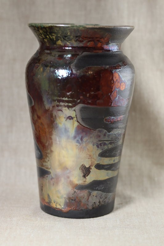 Raku Vase