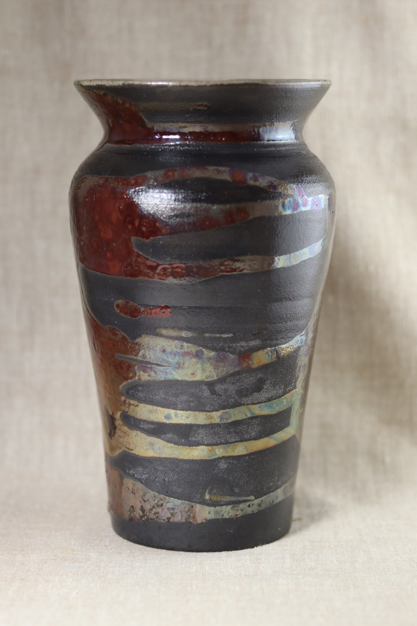 Raku Vase