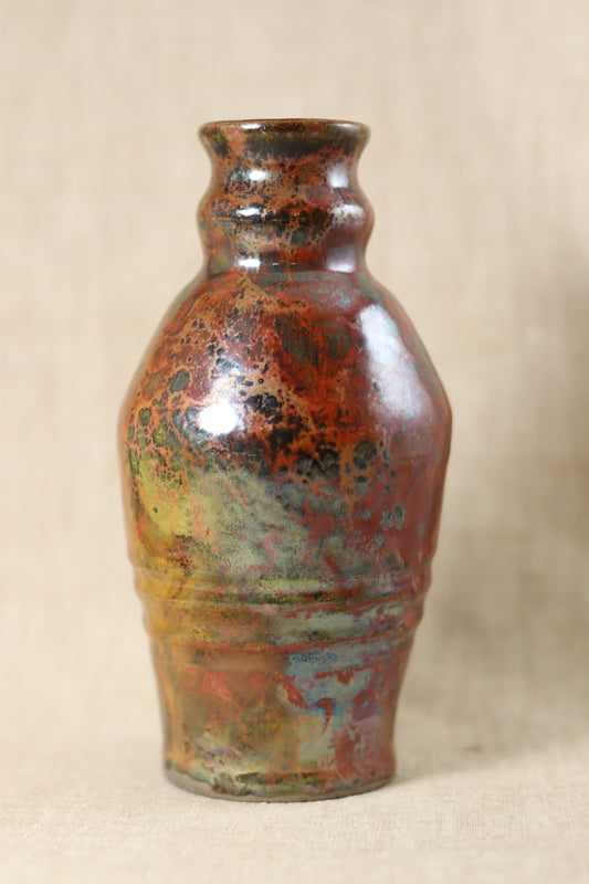 Raku Bottle Vase