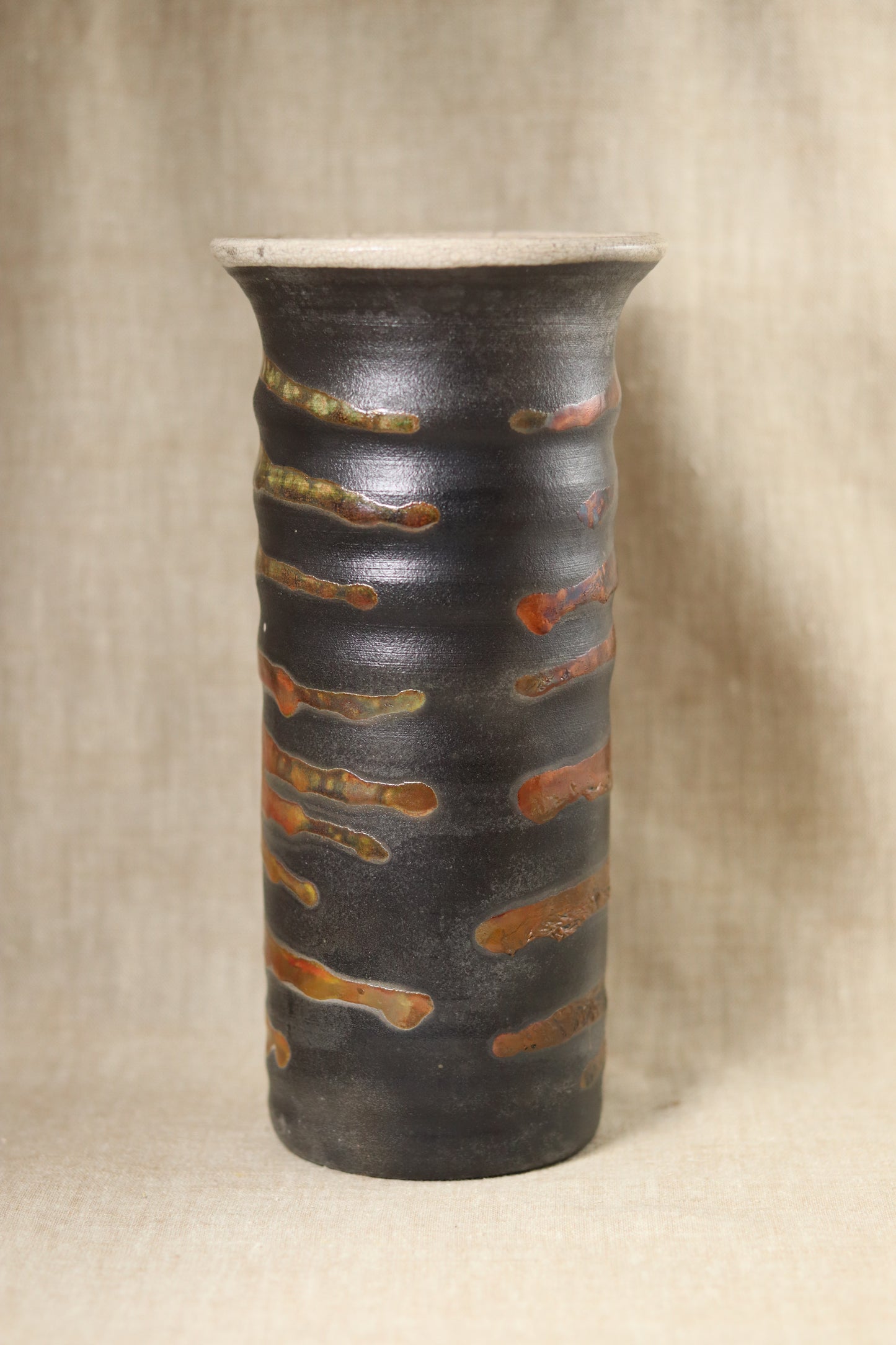 Xtra Tall Raku Vase