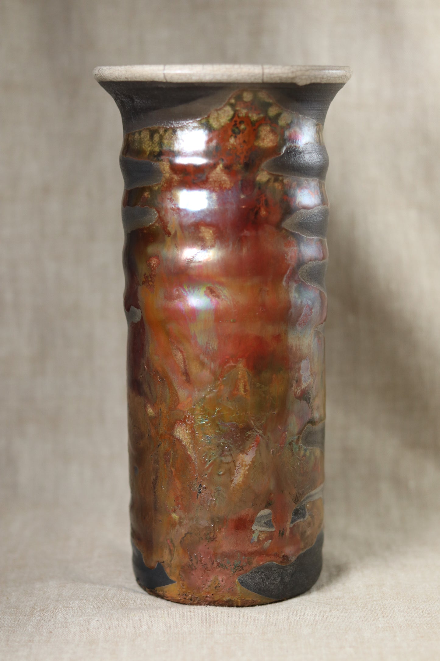 Xtra Tall Raku Vase