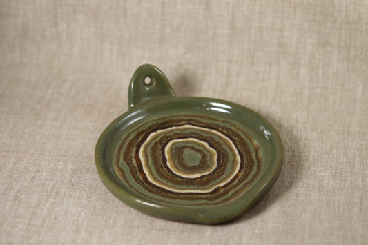 Green Agate Spoon Rest